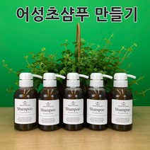 [더위치]어성초 샴푸만들기 키트 250ml 5개 한방샴푸