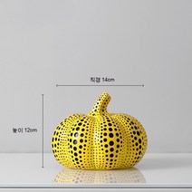 공예품 미니어처 도트 예술 호박 장식품 애니멀 모던 심플 북유럽스타일의 사무실 모델하우스 술장 현관 소프트룩, 물방울 무늬 아트 호박 소