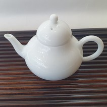 경덕진 백자 다관 첨백군덕호 도자기 티포트 티팟