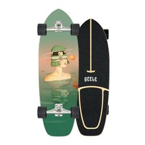 GEELE 30인치 입문용 카버보드 랜드서핑 서프스케이트보드 트럭 CX4 C7 워터본, 22