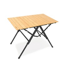스노우라인 이지 폴딩 대나무 테이블 캠핑 접이식