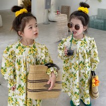 아기옷장 봄.가을신상 R09.노랑장미원피스