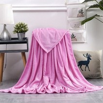부럽고 따뜻 코럴 플리 겨울 담요 소파 시트 침보 230Gsm 8 사이즈 가볍고 얇은 기계식 워시, Pink, 50x70cm