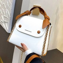 라온지니 DIY 손바느질 가죽가방 키트 크로스백 화이트 집콕놀이 집순이취미 가죽공예세트