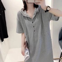 미닛후드반팔원피스