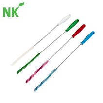 [식공구] 엔케이 배관청소솔 (1cm) / 배관 배수구 하수구 파이프 청소솔 주방용품 식품공장 업소용 HACCP, 빨강, 1개