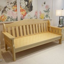원목 목재 나무 좌식 쇼파 쇼파 거실 3인용 4인용 긴, 3명대 180×60×90 바니쉬 칼라 외