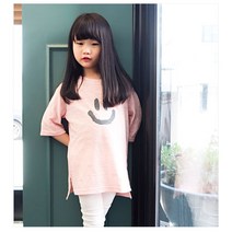 유아동 나이스데이 스마일 7부 롱티셔츠 (5호-11호) 유아복 아동복 예쁜 상의 데일리룩
