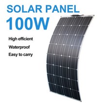 파워뱅크 태양광 패널 배터리 충전기 200w campervan solar panel 100w for roof shed photovoltaic solar cell 500w 12v, 협력사, 100w 태양 전지 패널