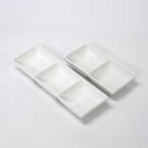 사각 초장기 2칸나눔 칸칸접시 초장접시