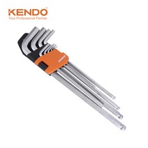 KENDO 육각 볼렌치 별렌치 L렌치 세트 롱렌치 스패너, 1. 육각 볼렌치 9PCS 세트 20737