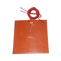 발열패드 usb 발열 패드 링크 CNC 실리콘 히팅 패드 히터 200mm x 200mm, 01 Red, 06 120V 200W