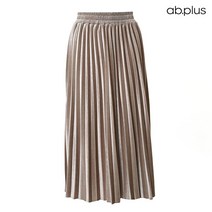 에이비플러스 ab.plus 벨벳 주름 포인트 플리츠 스커트 (LSX3MS42A)