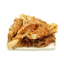 바삭황치말이 피로회복 해독작용에 좋은 강아지수제간식 황태와 국산 닭가슴살로 만든 영양식 간식, 1개