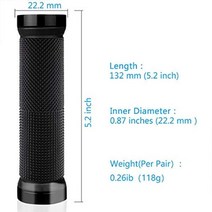 자전거 핸들 바 그립 접이식 적합한 고무 핸드 BMX MTB 비치 크루저 스쿠터, 11 ED88 Gray