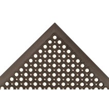 NoTrax 배수 구멍이 있는 91.4 x 152.4cm(3 x 5피트) 경량 레스토랑 고무 바닥 매트 피로 방지 매트 레드 T30 경쟁사 T30S0035RD