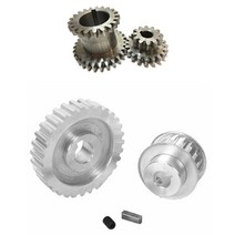 2Pcs Cj0618 치아 T29Xt21 T20Xt12 듀얼 Dears 금속 선반 기어 & 풀리 모터 벨트 드라이브 휠, 한개옵션0