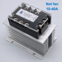 H-150 150*100*80mm 10-120A 단일 삼상 솔리드 스테이트 릴레이 SSR 방열판 알루미늄 라디에이터, 02 Fan