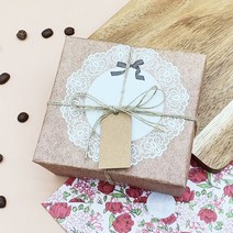 마끈 무지 100p 종이택 포장택 상품택 크라프트 라벨