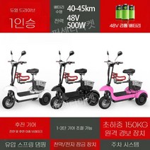 접이식 세발 전기자전거 소형 삼륜 성인용 전동 자전거 배달 스쿠터 휴대용 48V 배터리, I