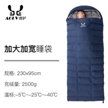 겨울 침낭 온열 백패킹 경량 겨울 모포 사계절 혹한기 이불 차박 극동 발열 캠핑 동계, 네이비 2.5kg, 1개