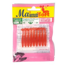 [낚시장터] 마리아 마마웜 액션피쉬 1.8인치 볼락웜 볼락루어, 핑크