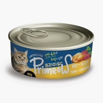 프리미요 고양이 습식 캔 85g, 96개, 참치 + 닭고기