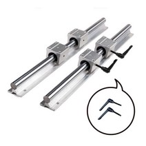 원통형 가이드 레일 SBR 목공 슬라이드 샤프트 지지대, 지름12x1.2m(2트랙4슬라이드2스패너)개
