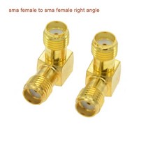 2개/몫 SMA to 커넥터 90 도 직각 Male Female 어댑터 WIFI 안테나/FPV RF, SMA F에서 F로