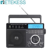 RETEKESS TR629 AM FM SW DSP 디지털 MP3 플레이어가 있는 휴대용 레트로 라디오 시끄러운 볼륨 큰 스피커 가정 및 노인에게 이상적