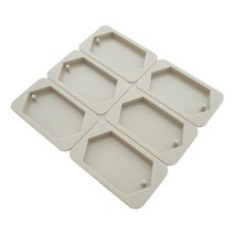 왁스타블렛 고체타블렛 Diy 실리콘 클레이 아로마 테라피 정제 금형 매달려 장식품 왁스, 6 프리즘