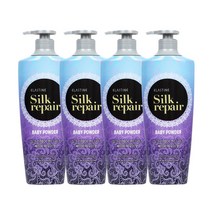 엘라스틴 실크 리페어 컨디셔너 베이비 파우더 향, 550ml, 4개