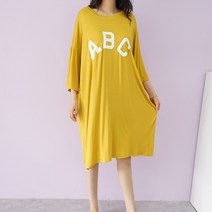 빅걸스토리 라운드 찰랑 스판 ABC 여름 얇은 원피스