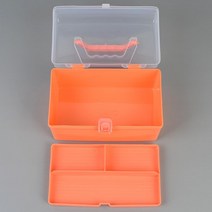 드라이버 펜치 보관용 2단 플라스틱 공구함 자재보관 수납함