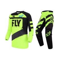 플라이 피쉬 motocross 정장 저지 바지 콤보 오토바이 자전거 atv bmx mtb mx 오프로드 내리막 타기 성인 기어 세트, XL-36, 녹색