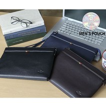 74_16 남성백 댄디한 클러치백 맨즈백 손가방 파우치 일수 지갑 가죽 핸드백 _ 22092786EA