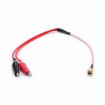 플러그 단자 와이어 터미널 커넥터1pc rg316 rf 동축 케이블 sma 남성 플러그 듀얼 악어 클립 redamp 블랙 테스터 리드 와이어 50cm 커넥터, 우리는 작다, 30cm
