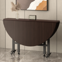 확장형 식탁 접이식 원형 1200 1500 1800 대형 테이블, 1.5m 화이트 3단 접이식 테이블