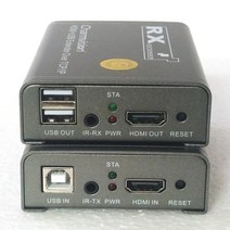 charmvision ipkvm-120hu 120m 393ft usb hdmi kvm 익스텐더 3.5mm ir 원격 제어 hd 1080p over tcp ip stp cat6, TX와 RX