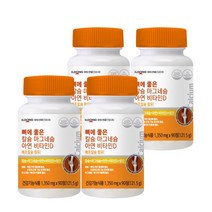 일동생활건강 뼈에 좋은 칼슘 마그네슘 아연 비타민D, 4병, 90정