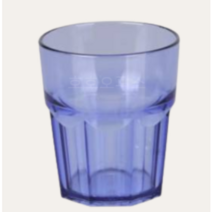 업소용 급식용 8각 물컵 PC 9 OTC 266ml, 청색, 10개