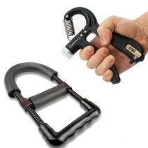 로멜로 카운터 강도조절 악력기 + 전완근 팔씨름 단련 기구 완력기 압력기 zx001, 블랙 악력기+전완근 완력기 1set