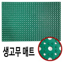 현관 생고무 동전매트(그린60x90) 출입구매트 발매트