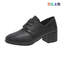 몬드스팟 6cm 여성 기본 레이스업 옥스포드 구두 블랙 (DM850)