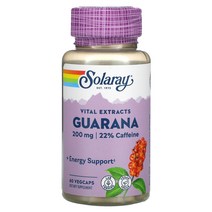 솔라레이 Solaray Guarana 200 mg 60 베지caps
