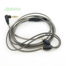 Aipinchun-L 벤딩 잭 MMCX 헤드폰 케이블 교체 Shure SE215 T100 Westone 이어폰용, 한개옵션0