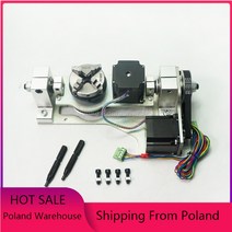 4 jaw chuck rotary 60MM 센터 높이 55mm A/B 목재 라우터호완테이블 번째 회전축 cnc 조각 기계 3040