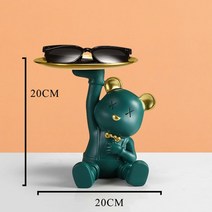 대형조각상 미니석고상 야외조형물 이색귀여운 곰 인형, 4