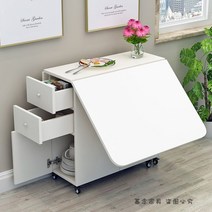 확장형 접이식 식탁 다용도 테이블 가정용 밥상 주방 유럽풍 빈티지 다용도 좁은집, 대척160x80 휠타입[컬러댓글]