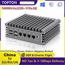 인텔 i226-V 2500M 네트워크 카드 소프트 라우터 VPN 서버 방화벽 미니 PC 펜티엄 N6005 셀러론 N5105 2.5G TPM2.0 3x4K @ 60Hz, CN, 인텔 펜티엄 N6005 + 유럽 연합, 램 없음 스토리지 없음